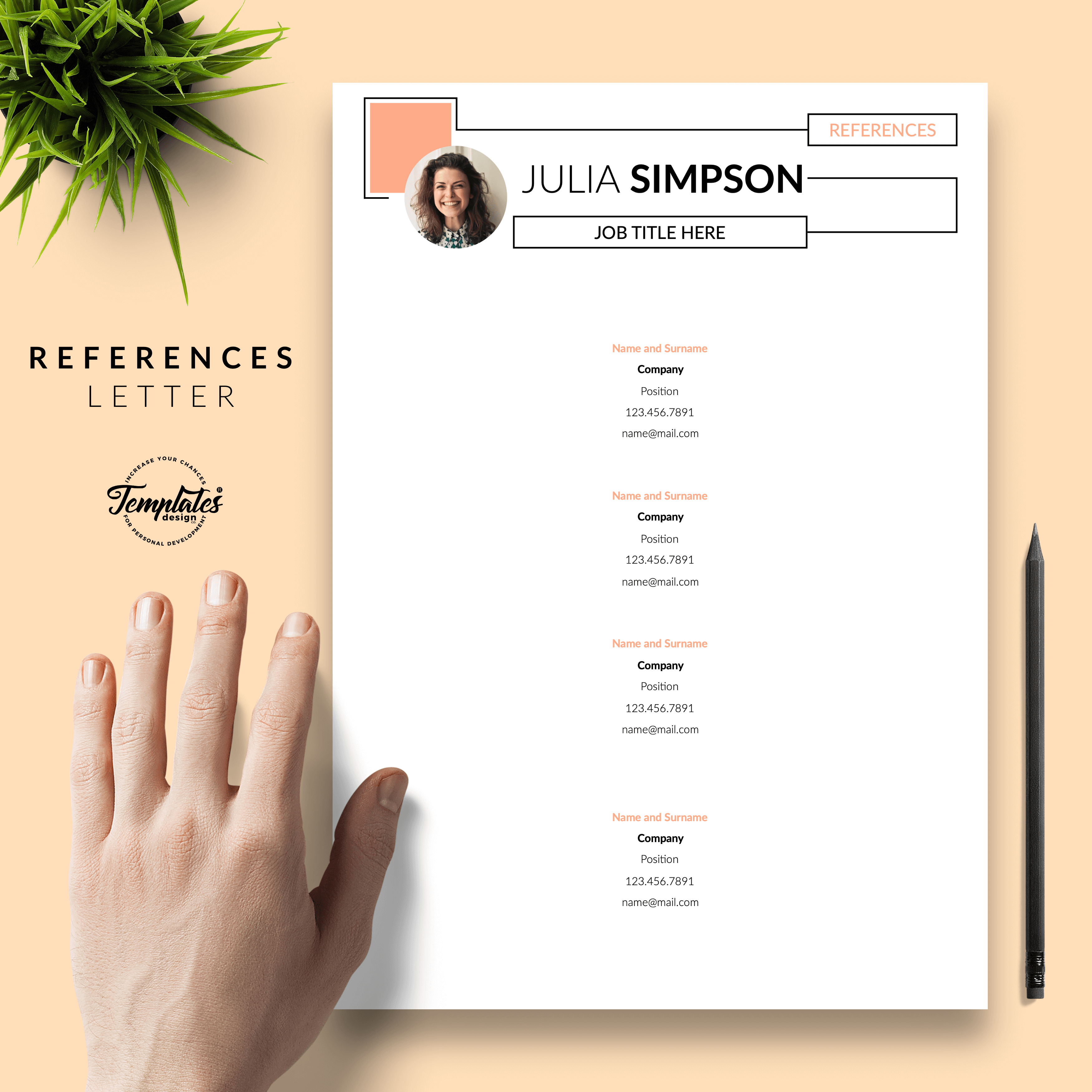 Creative Resume for Engineers - Julia Simpson 06 - References