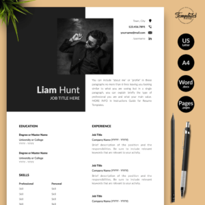 Modern CV for Word - Liam Hunt 01 - Presentation